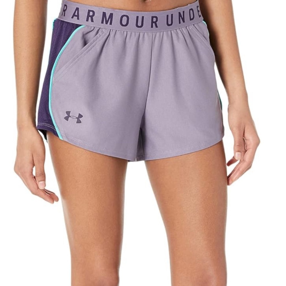 Under Armour Purple Athletic Shorts Lightweight Design
